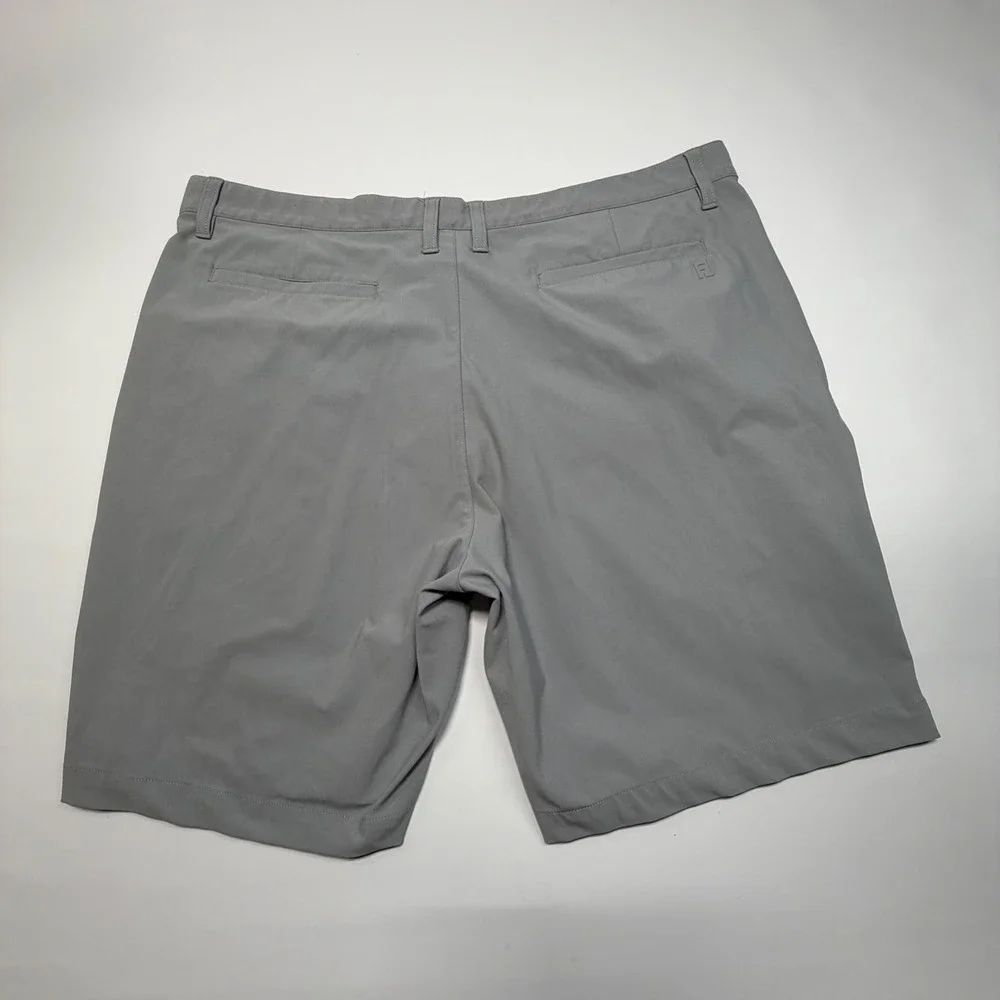 FootJoy Men's Golf Shorts Gray W40 Performance‎ Flat Front Casual
